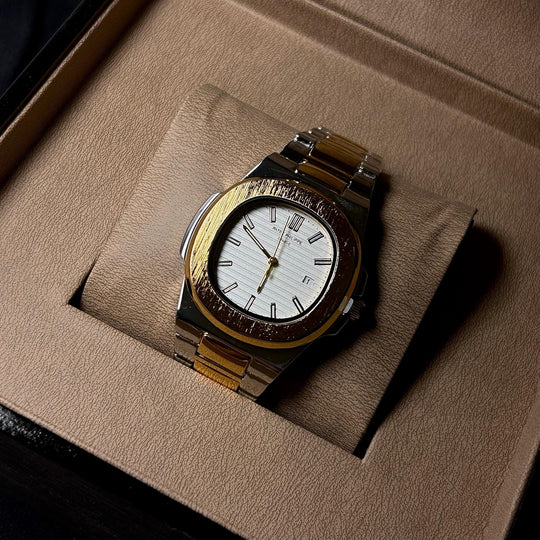 Patek Philippe Nautilus For Him – Two Tone Golden White - Giiz store