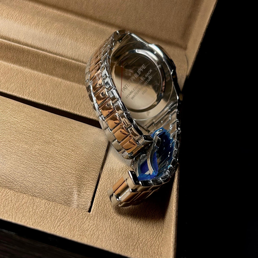 Patek Philippe Nautilus For Him – Two Tone Rose Gold White - Giiz store