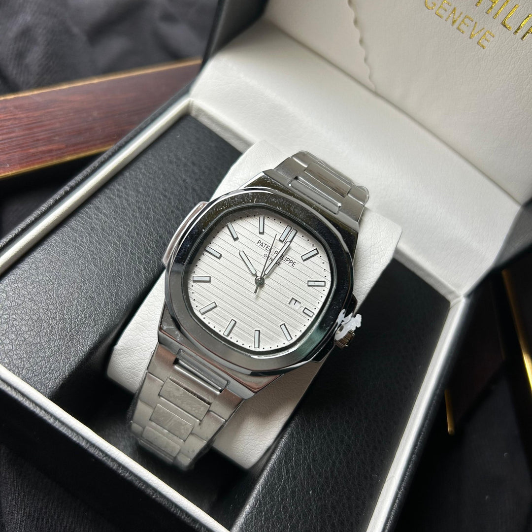 Patek Philippe Nautilus Homage For Him – Silver White Dial