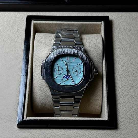 Patek Philippe Nautilus Moonphase – Ice Blue Steel Edition - Giiz store
