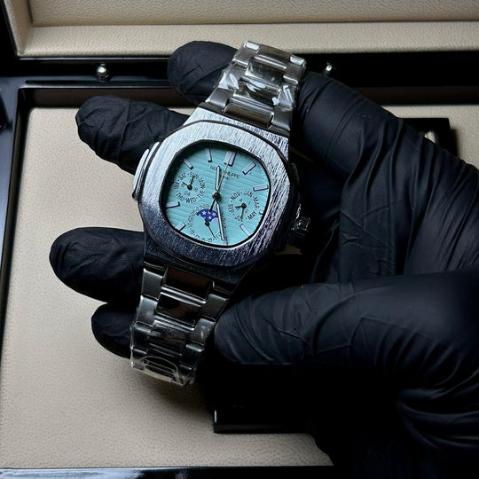 Patek Philippe Nautilus Moonphase – Ice Blue Steel Edition - Giiz store