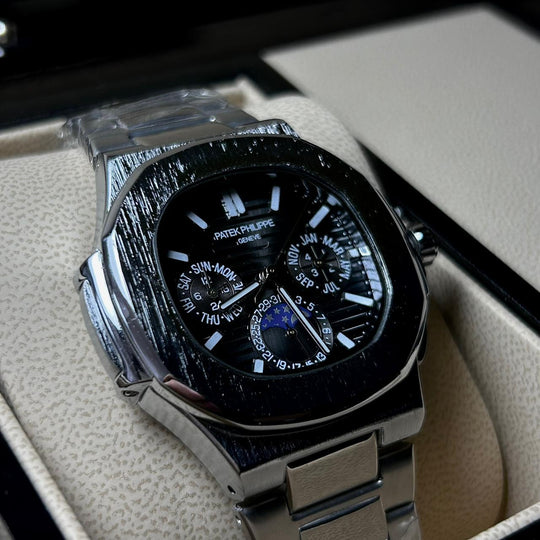 Patek Philippe Nautilus Moonphase – Jet Black Steel Edition - Giiz store