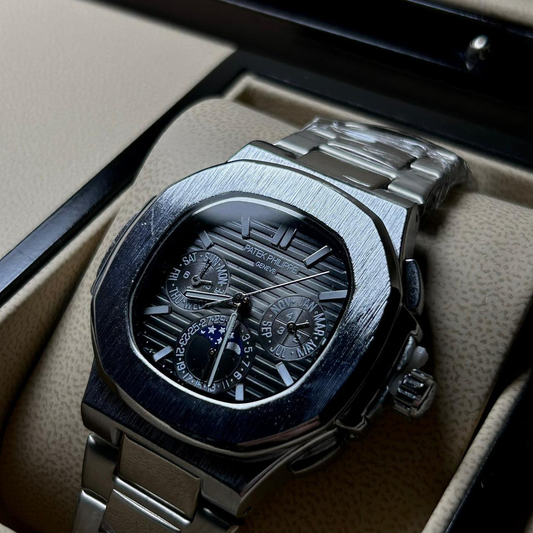 Patek Philippe Nautilus Moonphase – Jet Black Steel Edition - Giiz store