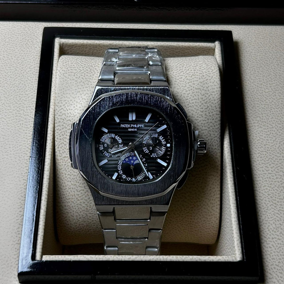 Patek Philippe Nautilus Moonphase – Jet Black Steel Edition - Giiz store