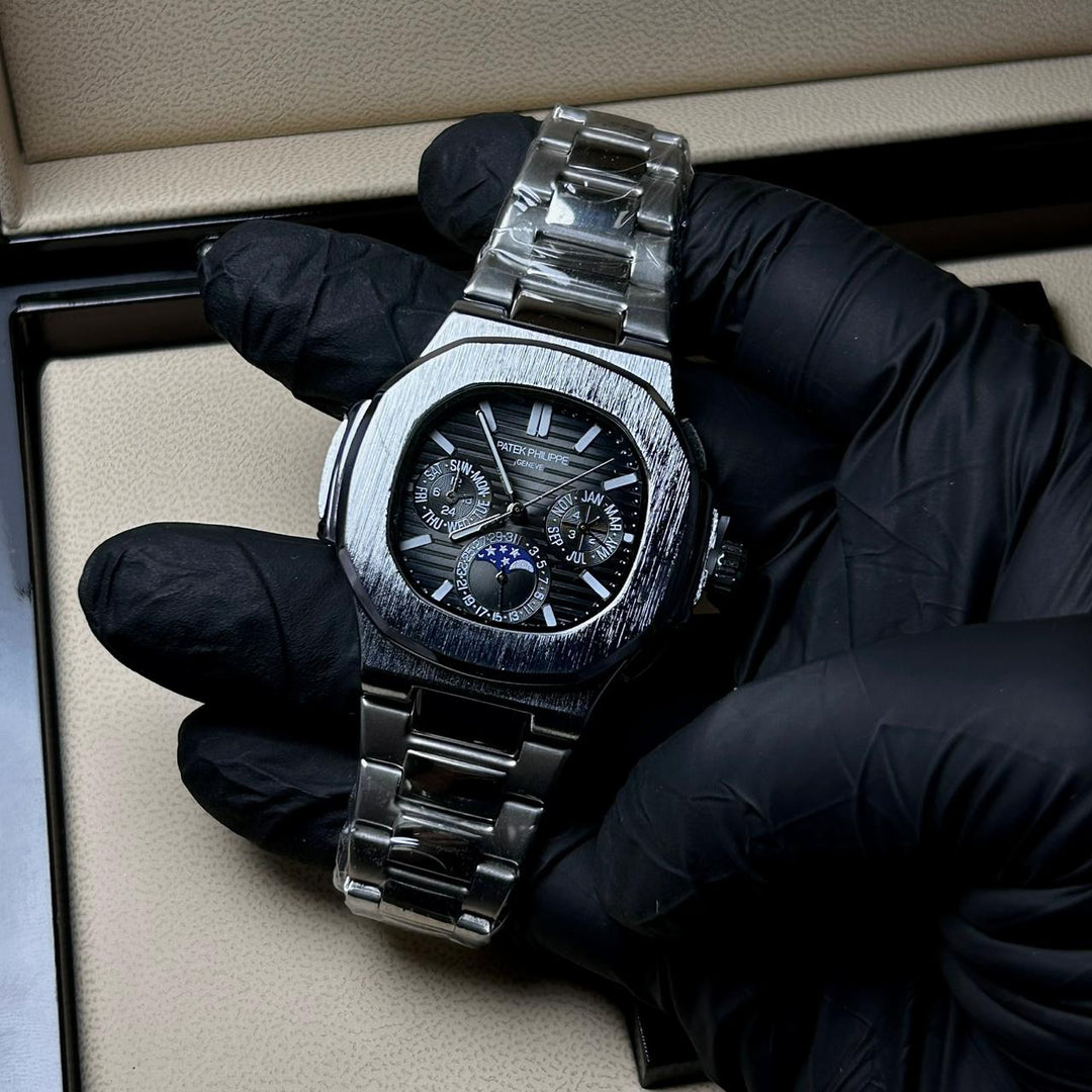 Patek Philippe Nautilus Moonphase – Jet Black Steel Edition - Giiz store