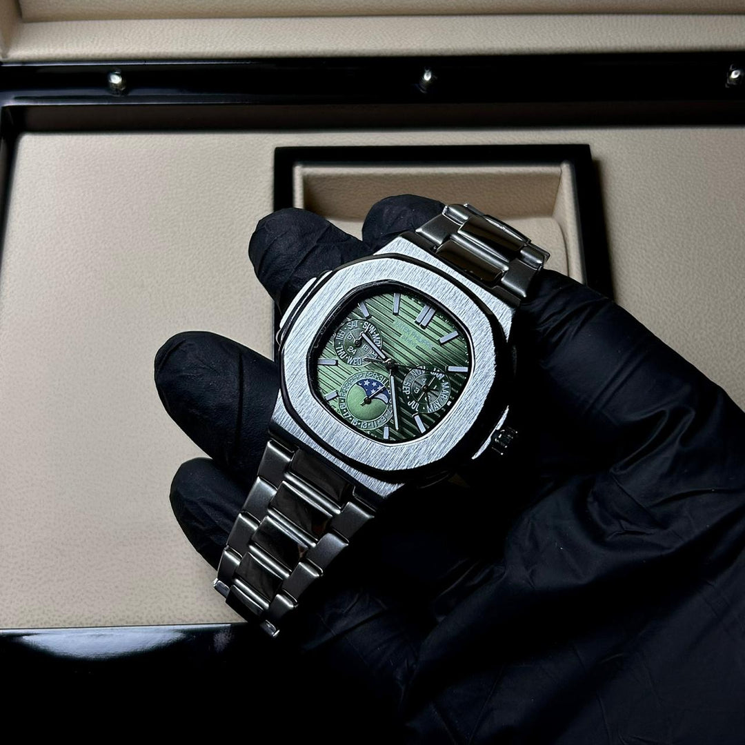 Patek Philippe Nautilus Moonphase – Olive Green Steel Edition - Giiz store