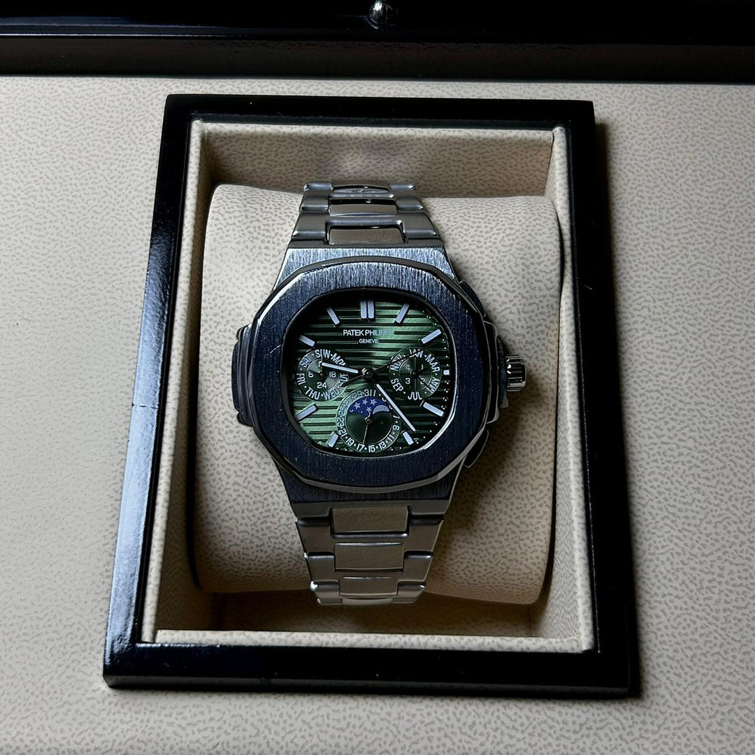 Patek Philippe Nautilus Moonphase – Olive Green Steel Edition - Giiz store