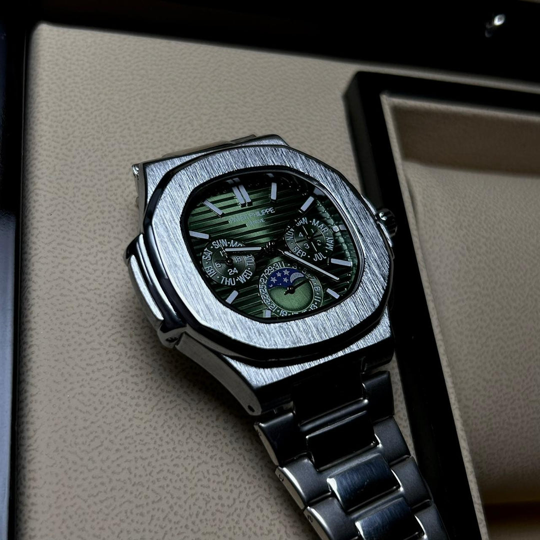 Patek Philippe Nautilus Moonphase – Olive Green Steel Edition - Giiz store