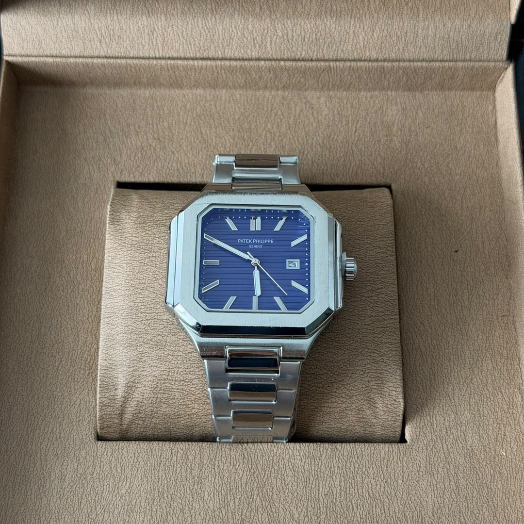 Patek Philippe Nautilus Style – Silver Blue Dial - Giiz store