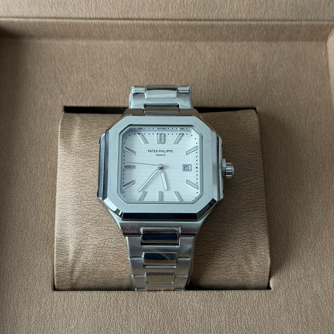 Patek Philippe Nautilus Style - Silver White Dial - Giiz store