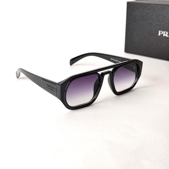 Prada Black Aviator Square – Grey Gradient - Giiz store