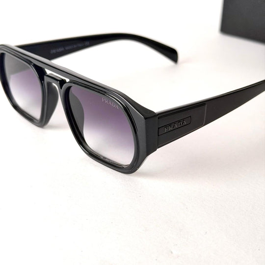 Prada Black Aviator Square – Grey Gradient - Giiz store