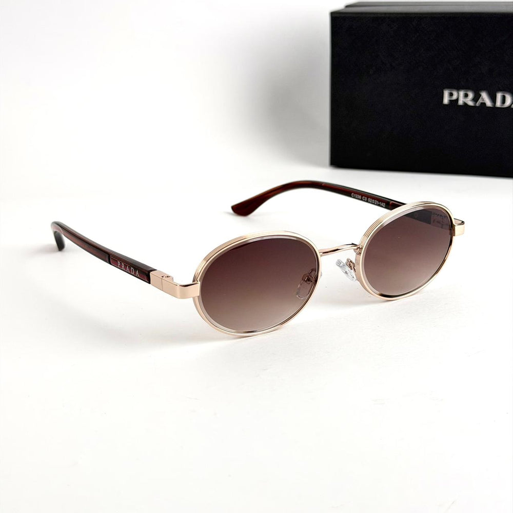 Prada Eclipse Oval – Brown Gradient - Giiz store