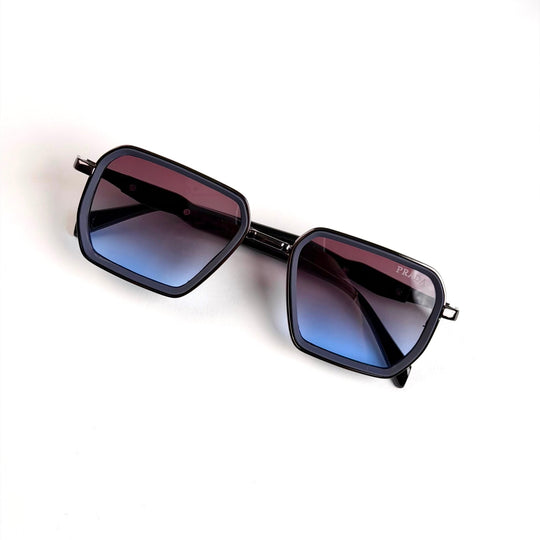 Prada Geometric Square – Burgundy Blue Gradient - Giiz store