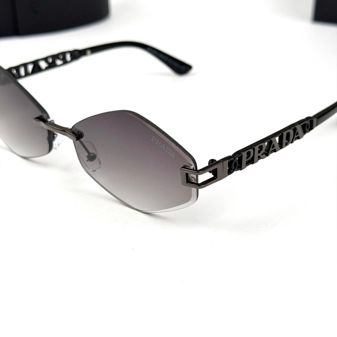 Prada Octagon Rimless - Gray Gradient - Giiz store
