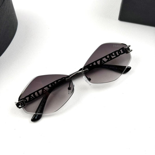 Prada Octagon Rimless - Gray Gradient - Giiz store