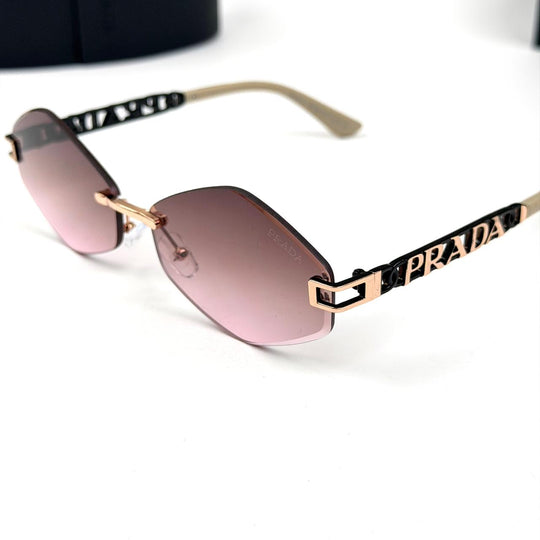 Prada Octagon Rimless - Ivory Rose Gradient - Giiz store