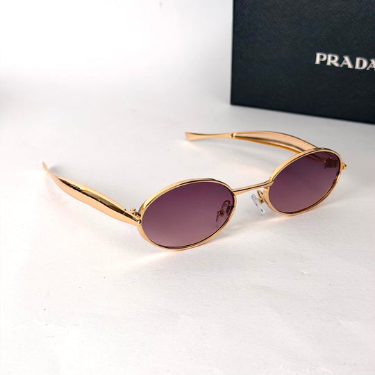 Prada Oval BV1386S – Gold / Purple - Giiz store