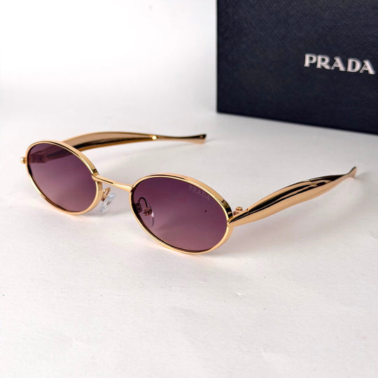 Prada Oval BV1386S – Gold / Purple - Giiz store