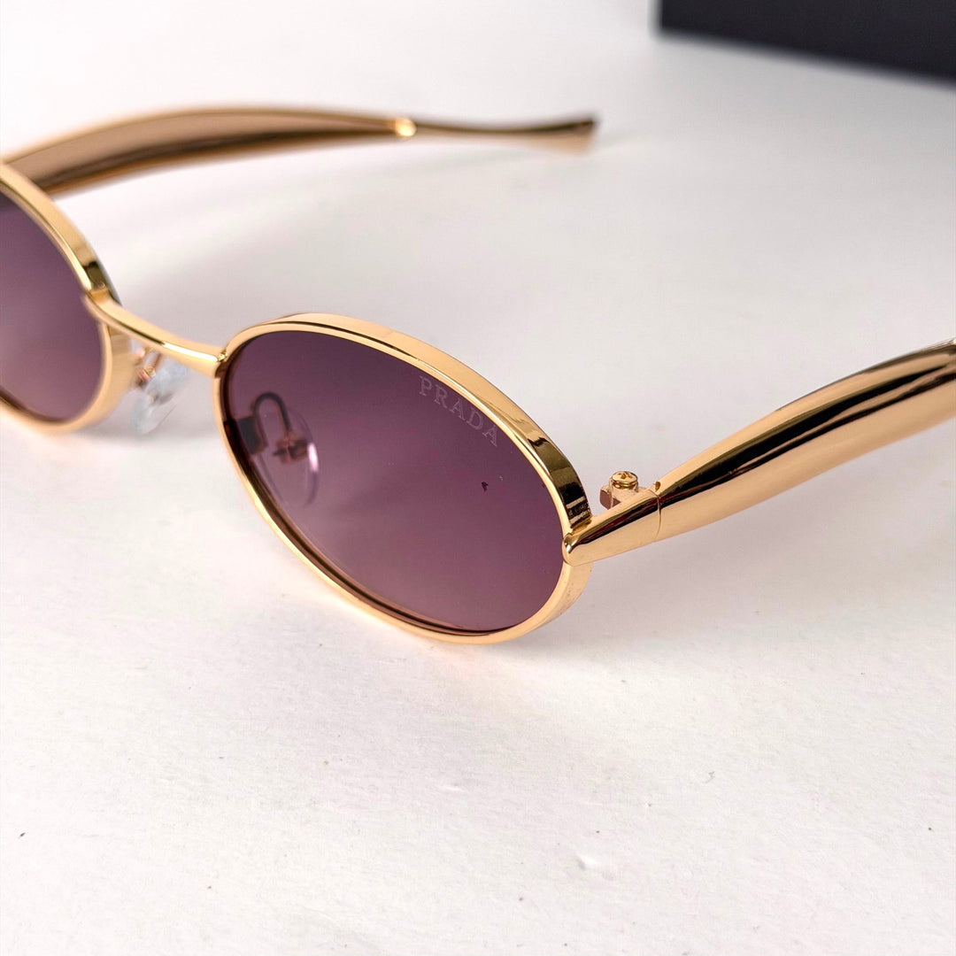 Prada Oval BV1386S – Gold / Purple - Giiz store