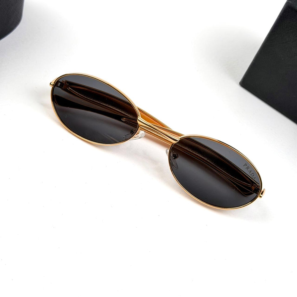 Prada Oval BV1386S - Golden Black - Giiz store