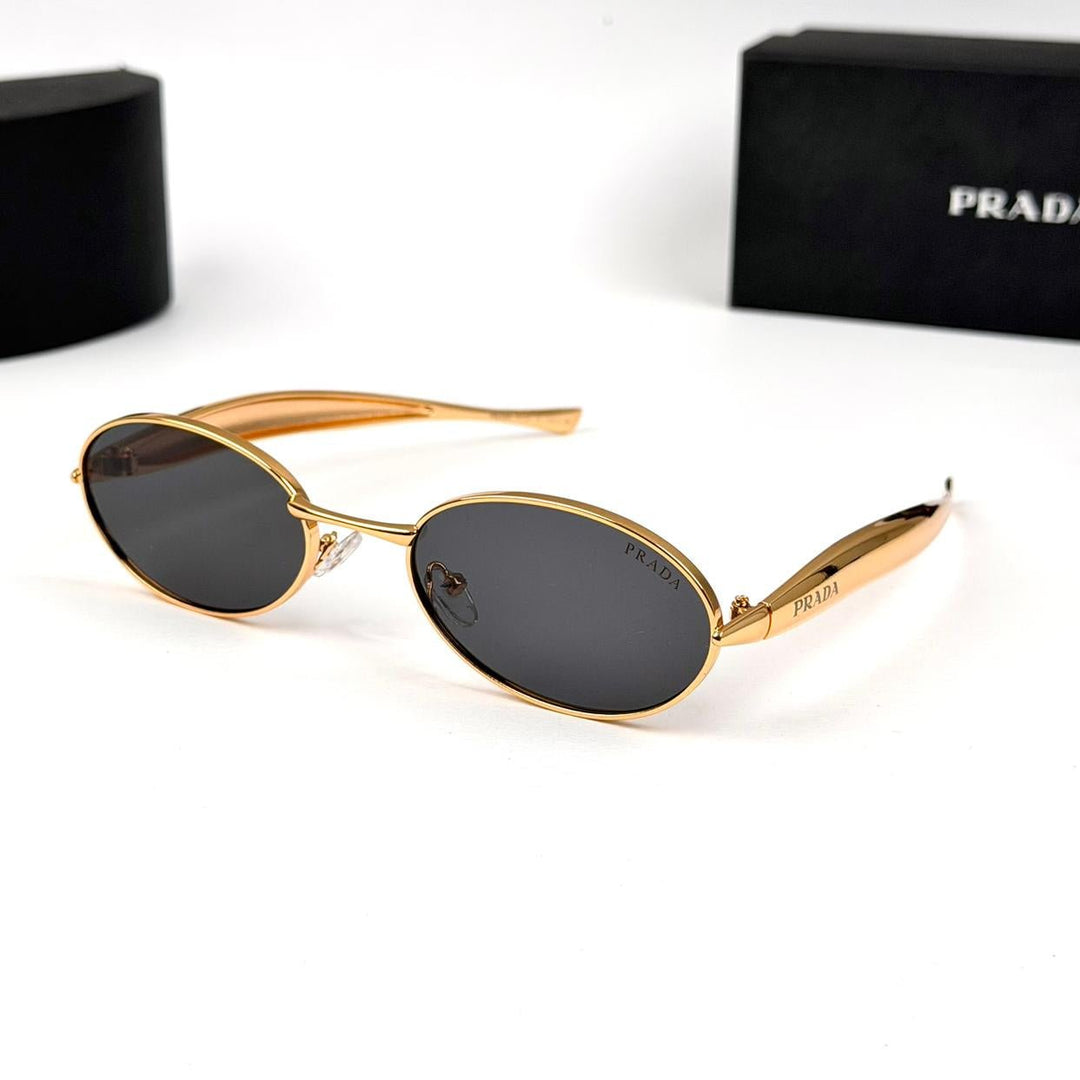 Prada Oval BV1386S - Golden Black - Giiz store