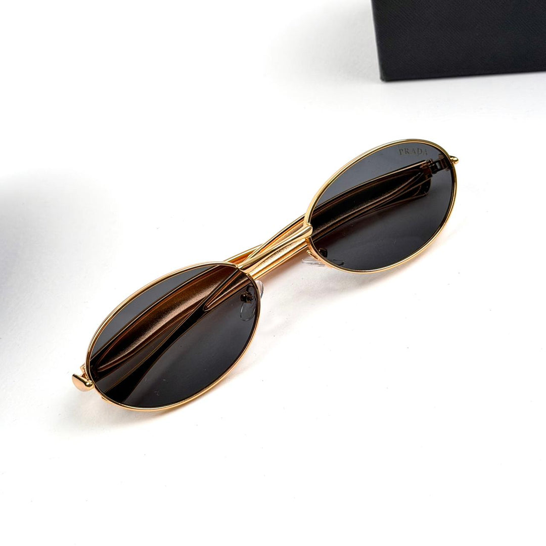 Prada Oval BV1386S - Golden Black - Giiz store