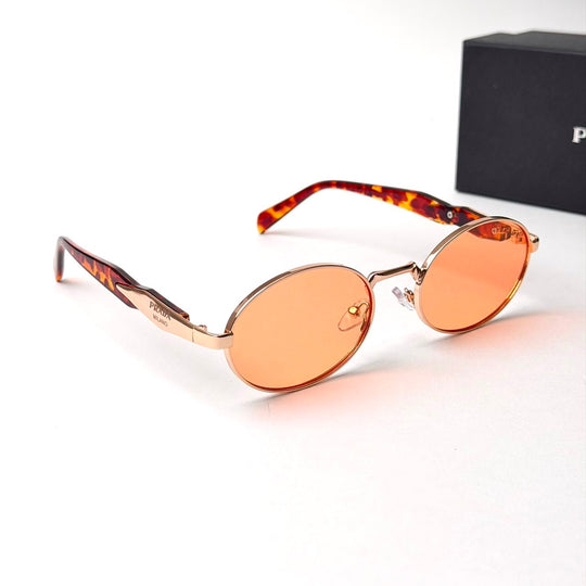 Prada PR 65ZS Oval – Rose Gold Orange - Giiz store