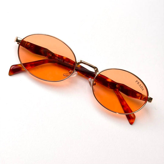 Prada PR 65ZS Oval – Rose Gold Orange - Giiz store