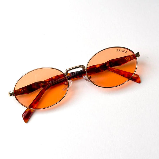 Prada PR 65ZS Oval – Rose Gold Orange - Giiz store