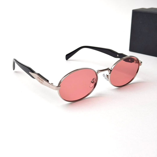 Prada PR 65ZS Oval – Silver Pink - Giiz store