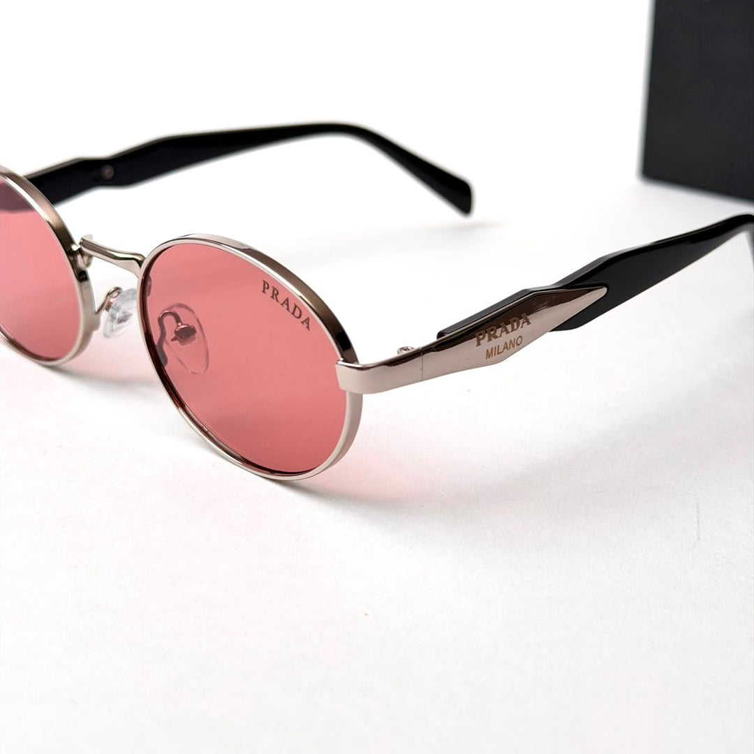Prada PR 65ZS Oval – Silver Pink - Giiz store