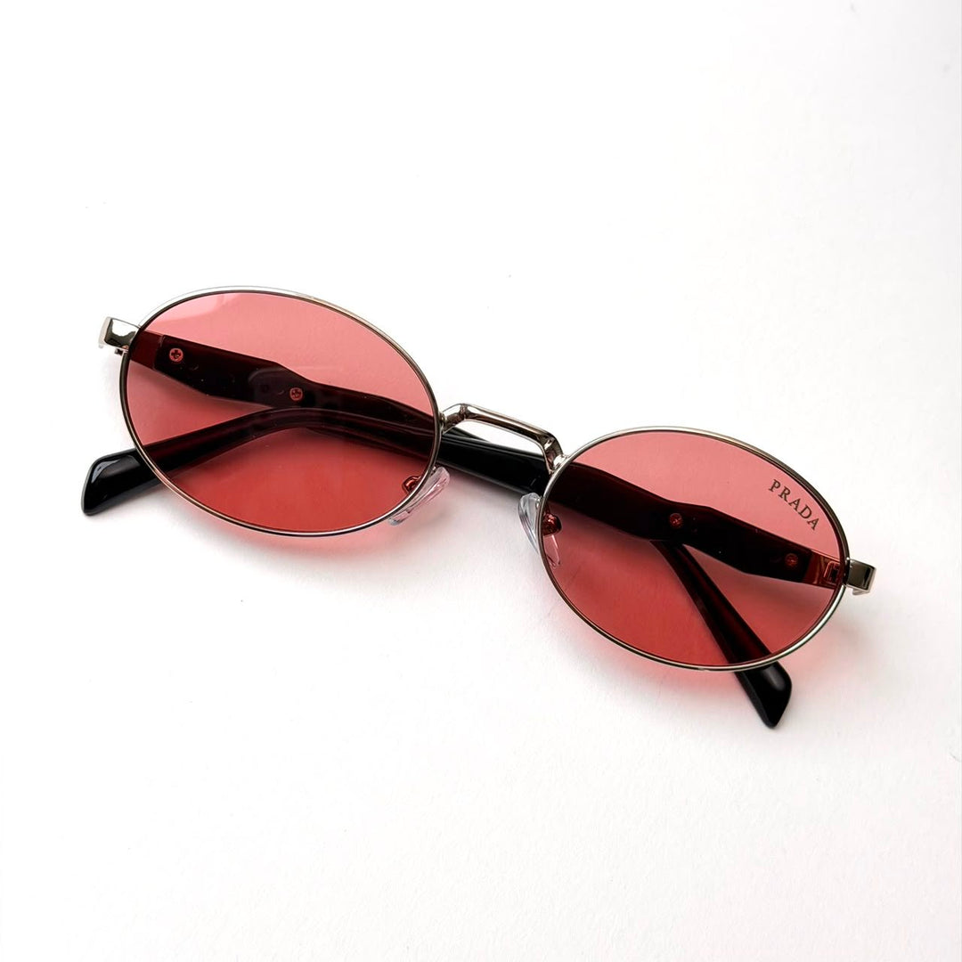 Prada PR 65ZS Oval – Silver Pink - Giiz store