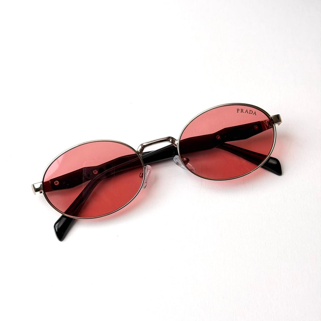 Prada PR 65ZS Oval – Silver Pink - Giiz store