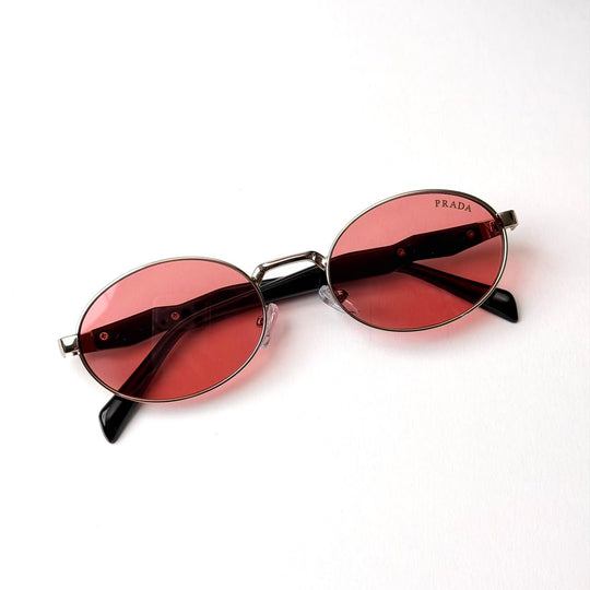 Prada PR 65ZS Oval – Silver Pink - Giiz store