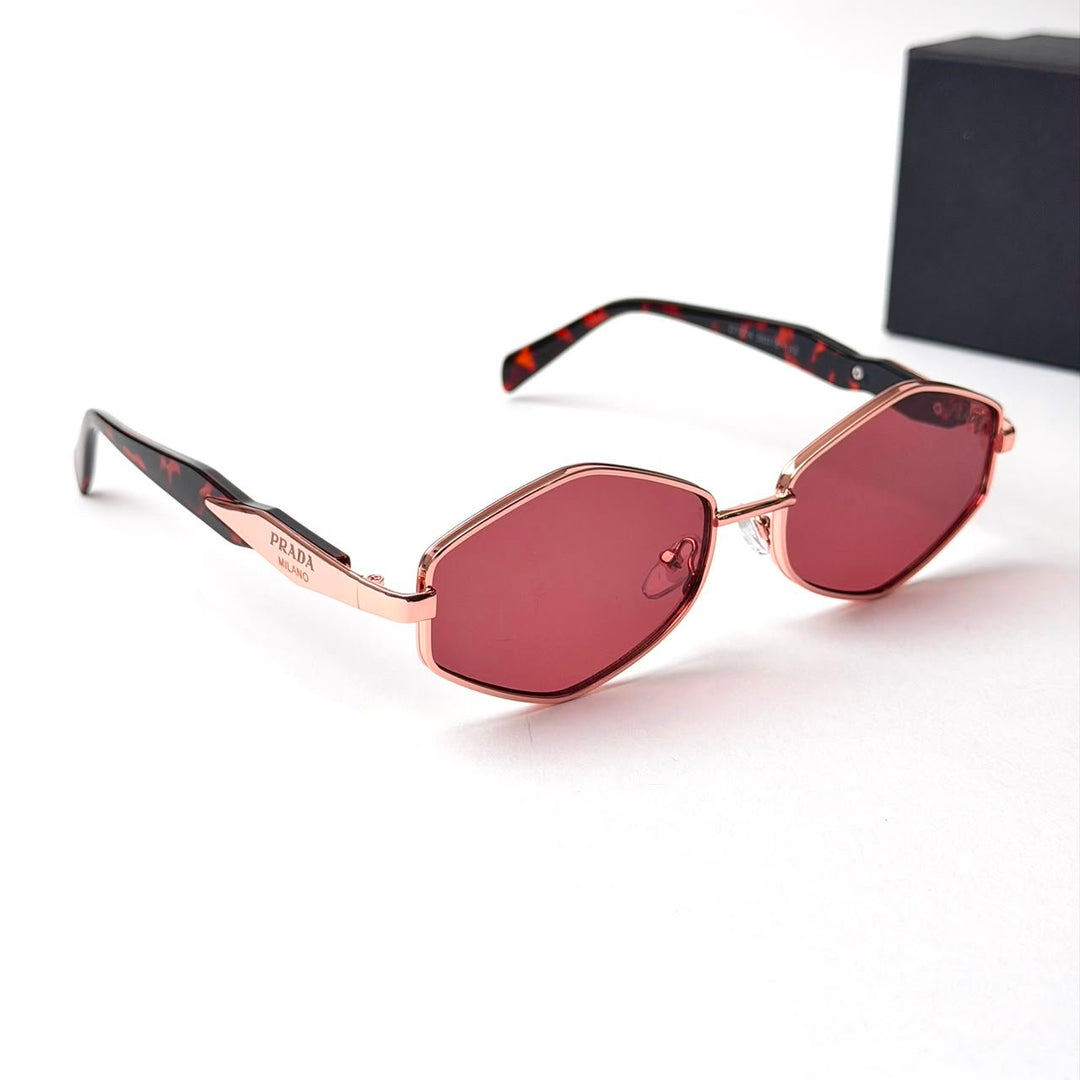 Prada PR D50S – Rose Gold Burgundy - Giiz store