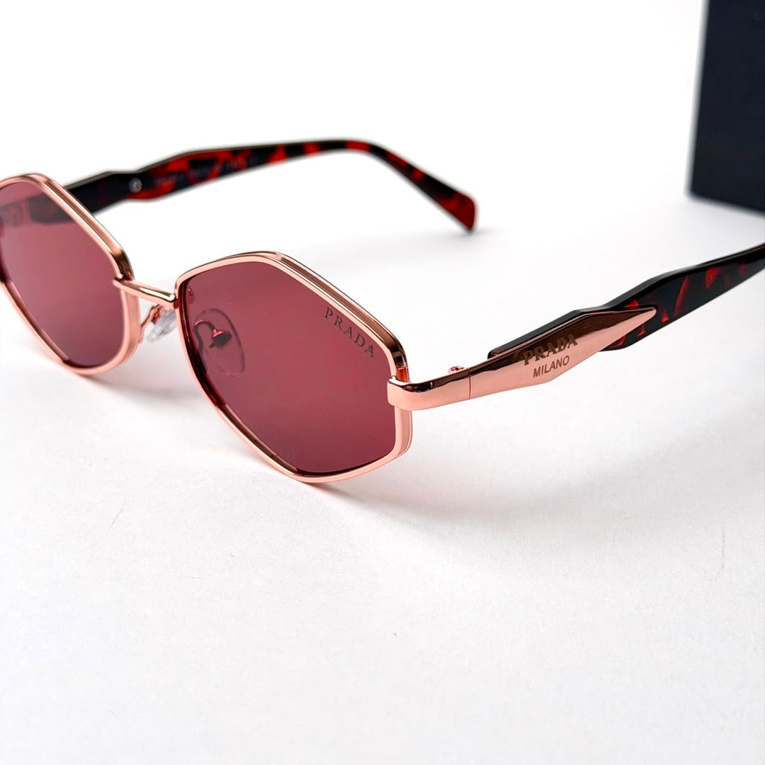 Prada PR D50S – Rose Gold Burgundy - Giiz store