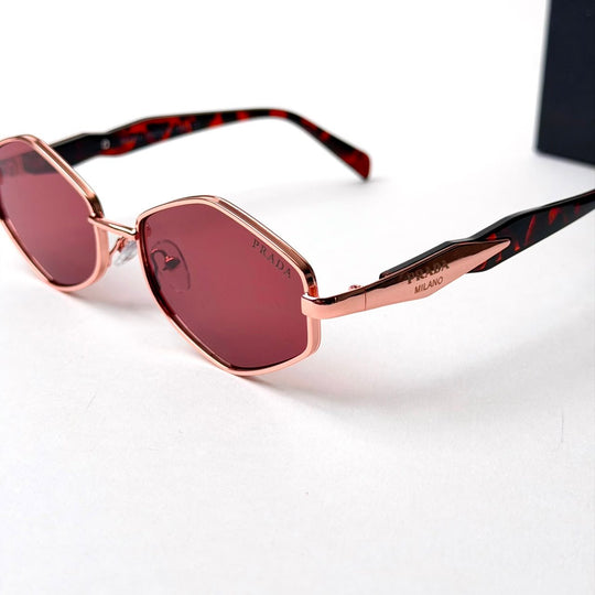 Prada PR D50S – Rose Gold Burgundy - Giiz store