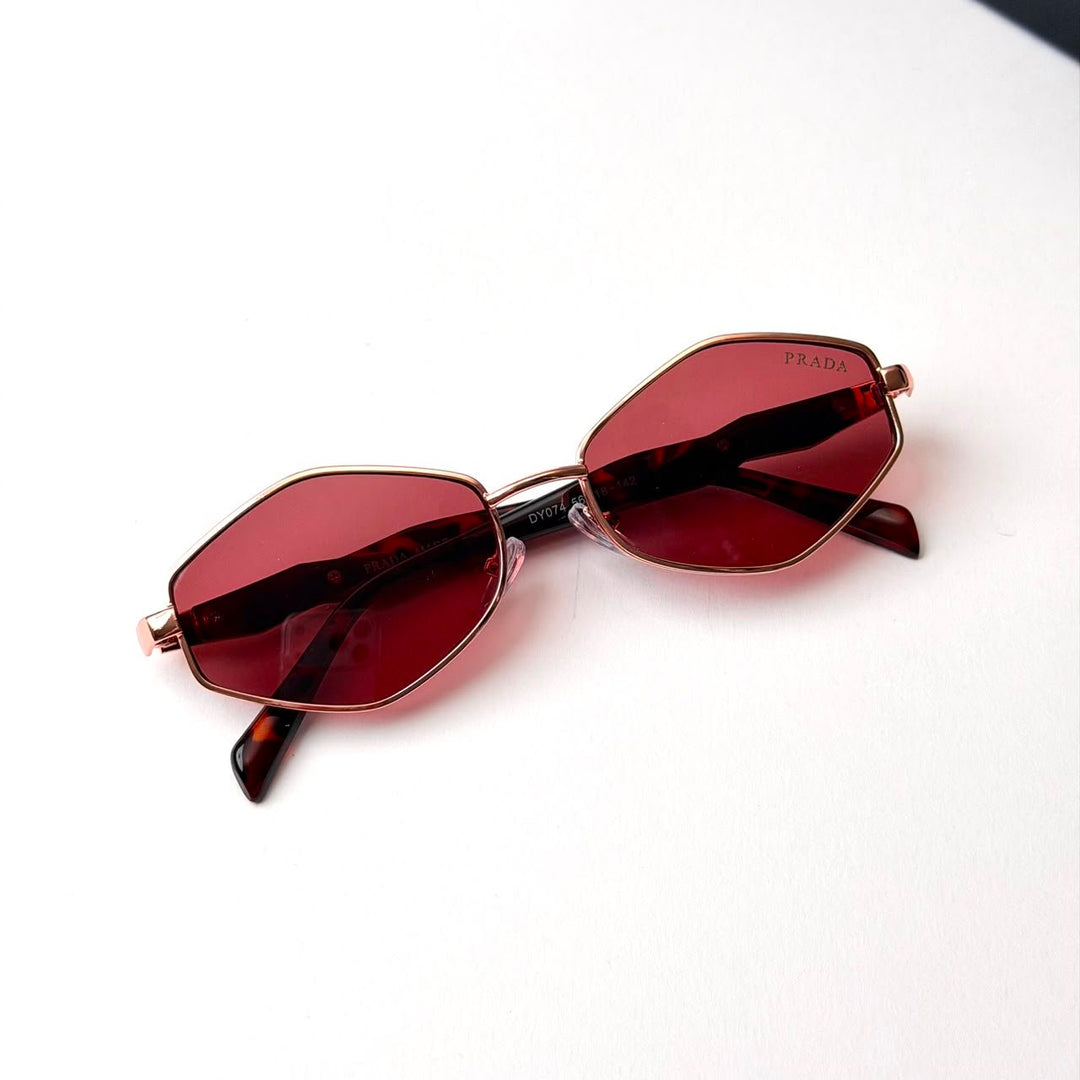 Prada PR D50S – Rose Gold Burgundy - Giiz store