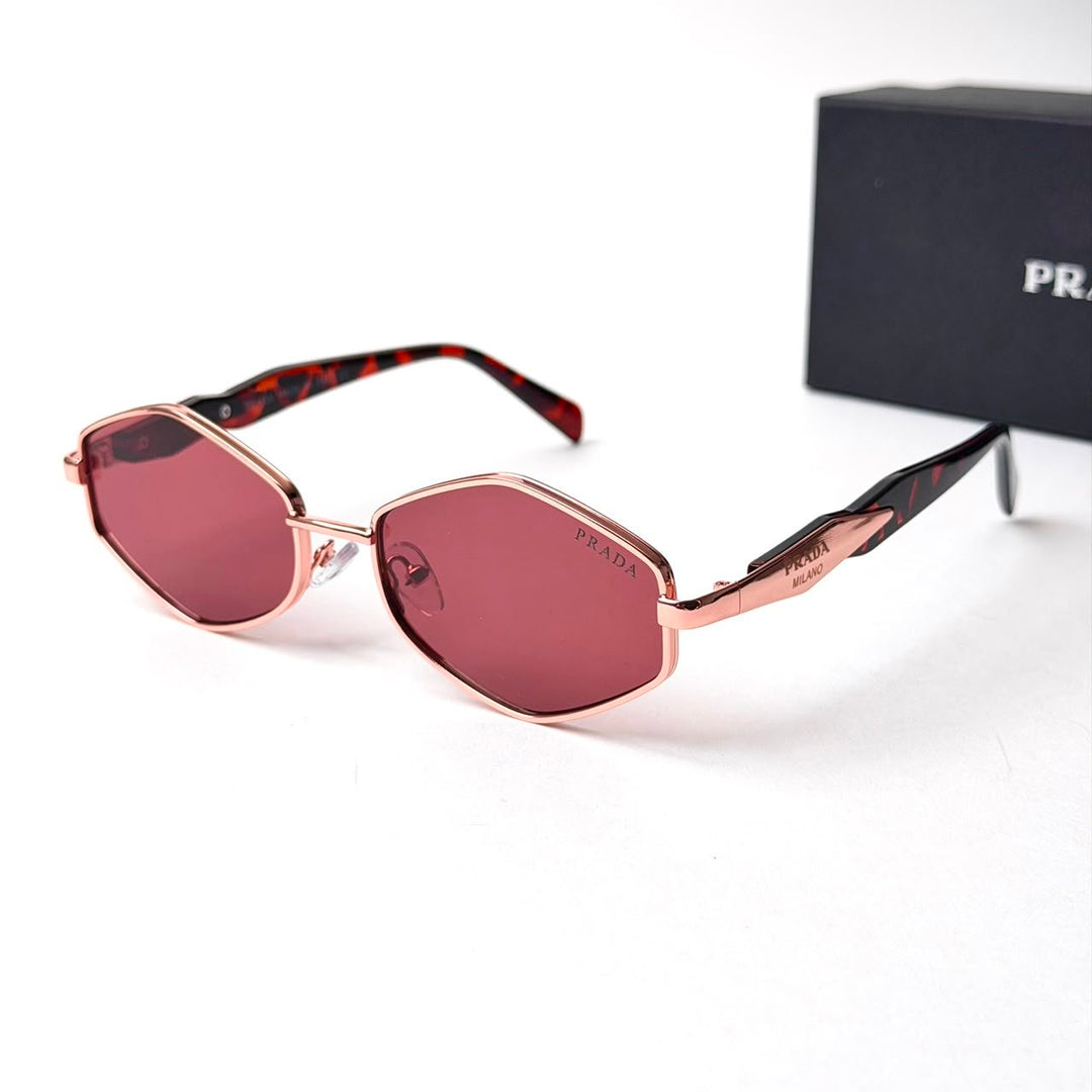 Prada PR D50S – Rose Gold Burgundy - Giiz store
