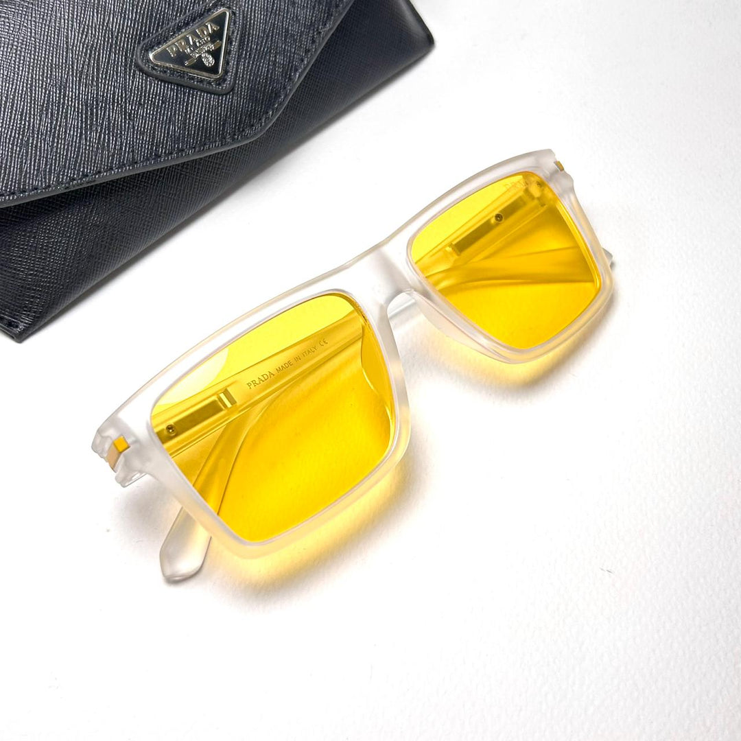 Prada Rectangular WF2236 - Yellow - Giiz store