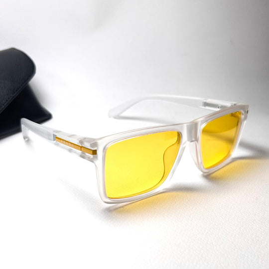 Prada Rectangular WF2236 - Yellow - Giiz store