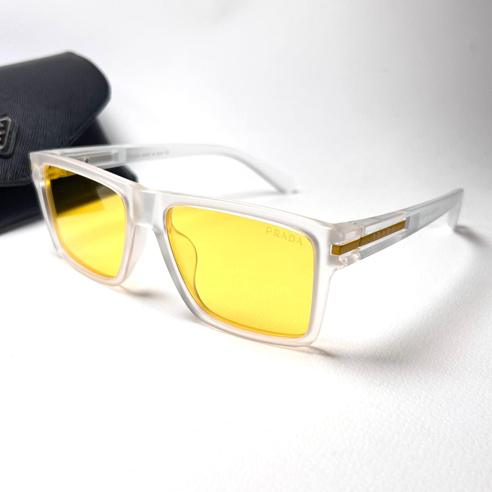 Prada Rectangular WF2236 - Yellow - Giiz store