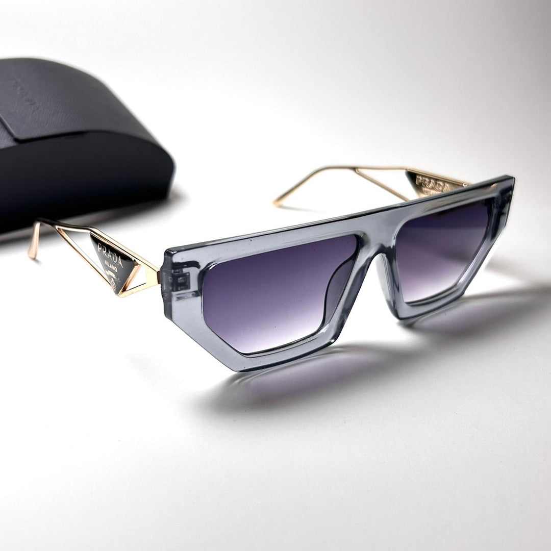 Prada Retro Flat - Golden Transparent Purple Gradient - Giiz store