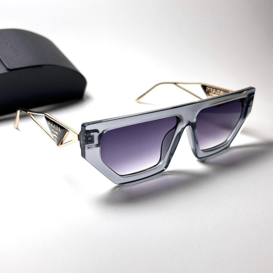 Prada Retro Flat - Golden Transparent Purple Gradient - Giiz store