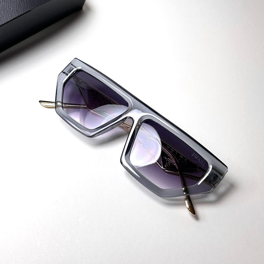 Prada Retro Flat - Golden Transparent Purple Gradient - Giiz store