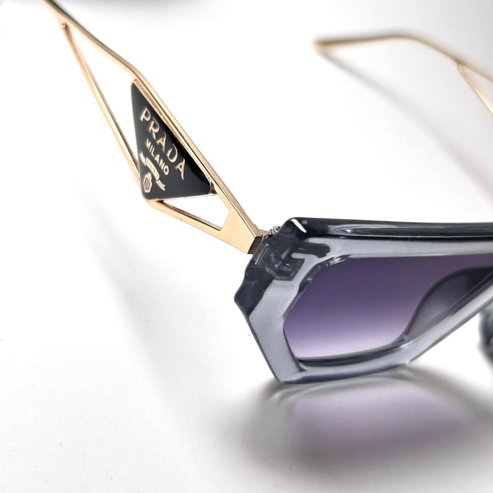 Prada Retro Flat - Golden Transparent Purple Gradient - Giiz store