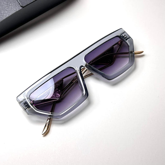 Prada Retro Flat - Golden Transparent Purple Gradient - Giiz store