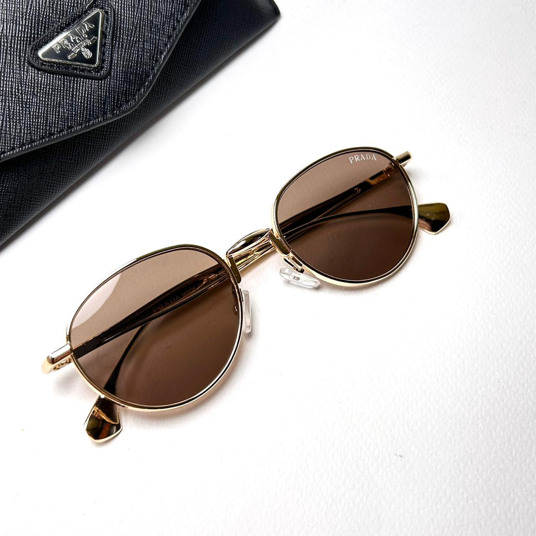Prada Round B – Golden Brown - Giiz store