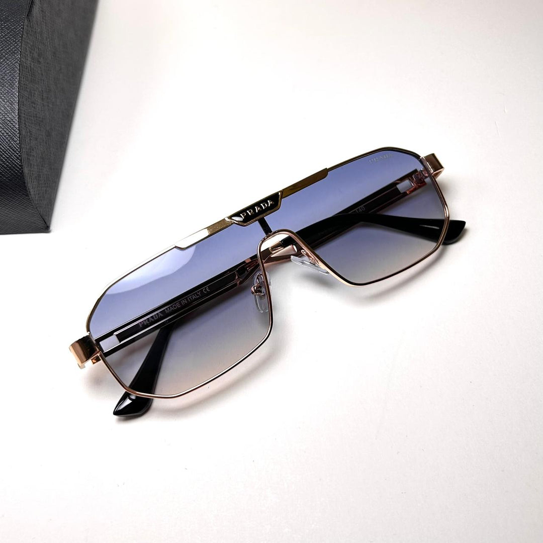 Prada Shield PR A53S 091 - Blue Smoke Gradient - Giiz store
